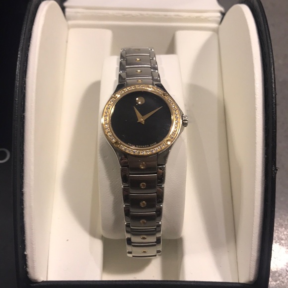 Movado Accessories Authentic Movado Diamond Bezel Watch Poshmark